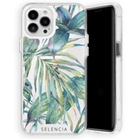 Selencia Fashion Extra Beschermende Backcover iPhone 13 Pro - Green Jungle Leaves