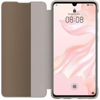 Huawei Smart View Flip Case Huawei P30 - Bruin