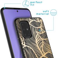 iMoshion Design hoesje Samsung Galaxy A51 - Bladeren / Zwart