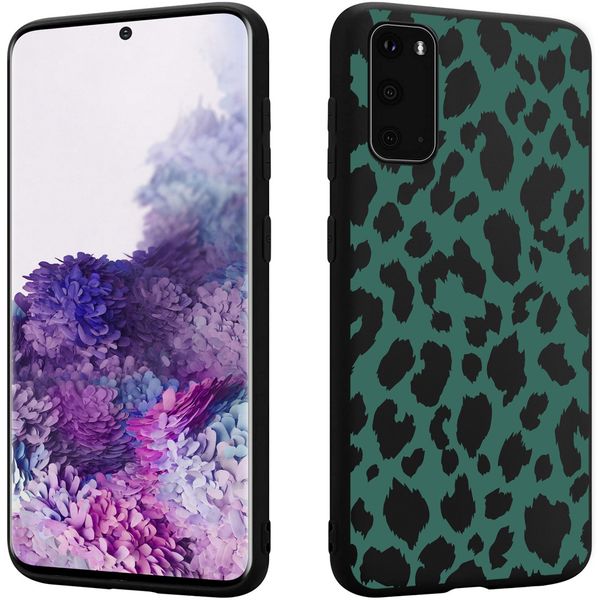 iMoshion Design hoesje Samsung Galaxy S20 - Luipaard - Groen / Zwart