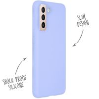 Accezz Liquid Silicone Backcover Galaxy S21 Plus - Paars