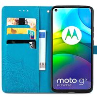 iMoshion Mandala Bookcase Motorola Moto G9 Power - Turquoise