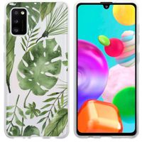 iMoshion Design hoesje Samsung Galaxy A41 - Bladeren - Groen