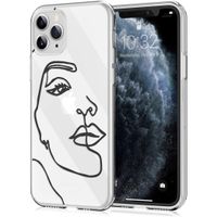 iMoshion Design hoesje iPhone 11 Pro - Abstract Gezicht - Zwart