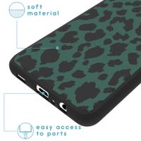 iMoshion Design hoesje Samsung Galaxy A12 - Luipaard - Groen / Zwart