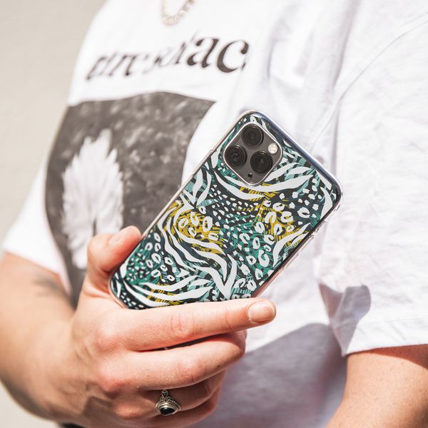 iMoshion Design hoesje Galaxy A51 - Jungle - Wit / Zwart / Groen