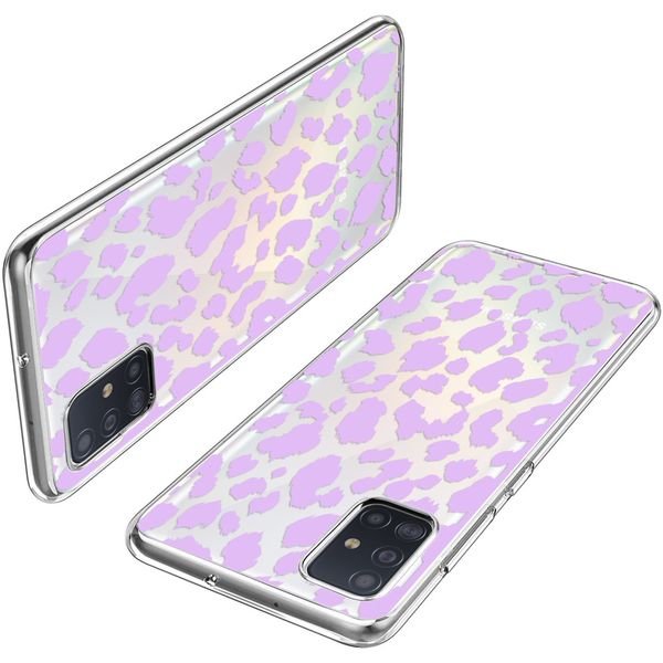 iMoshion Design hoesje Samsung Galaxy A51 - Luipaard - Paars