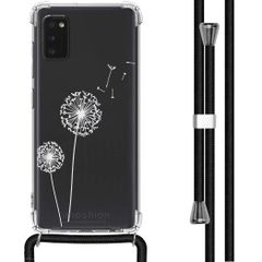 iMoshion Design hoesje met koord Samsung Galaxy A41 - Paardenbloem - Wit