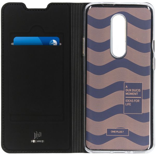 Dux Ducis Slim Softcase Bookcase OnePlus 7 Pro - Zwart