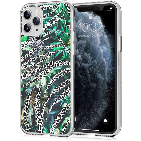 iMoshion Design hoesje iPhone 11 Pro - Jungle - Wit / Zwart / Groen