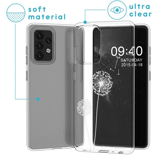 iMoshion Design hoesje Samsung Galaxy A52(s) (5G/4G) - Paardenbloem - Wit