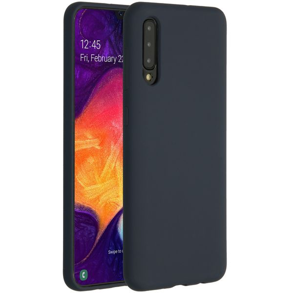 Accezz Liquid Silicone Backcover Samsung Galaxy A50 / A30s - Blauw