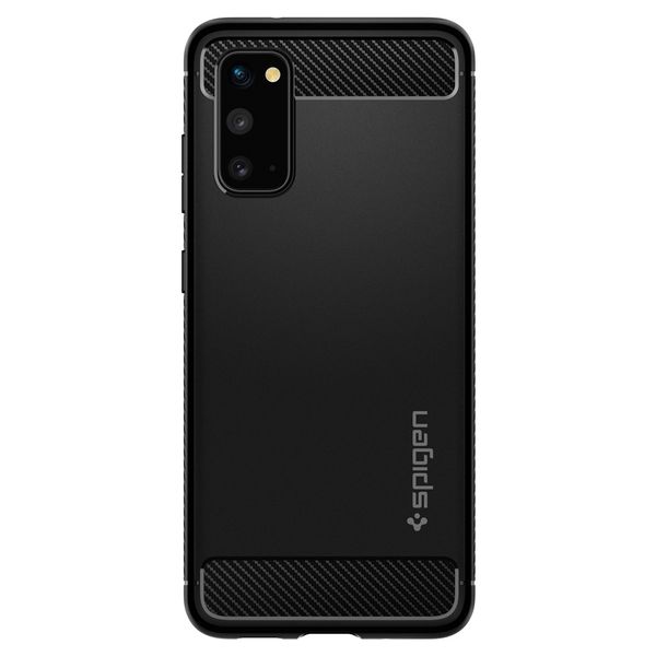 Spigen Rugged Armor Backcover Samsung Galaxy S20 - Zwart