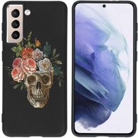 iMoshion Design hoesje Samsung Galaxy S21 - Doodshoofd - Multicolor