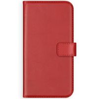 Selencia Echt Lederen Bookcase iPhone 12 Mini - Rood