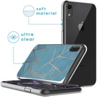 iMoshion Design hoesje iPhone Xr - Grafisch Koper / Blauw