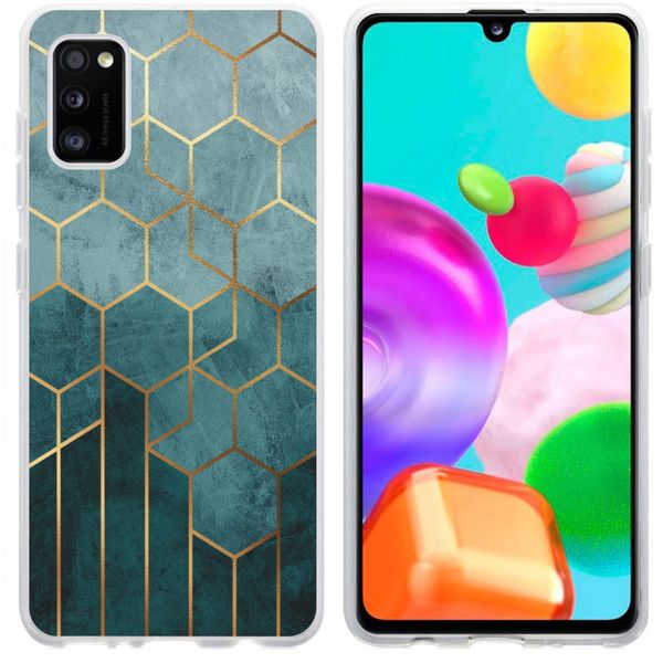 iMoshion Design hoesje Samsung Galaxy A41 - Patroon - Groen