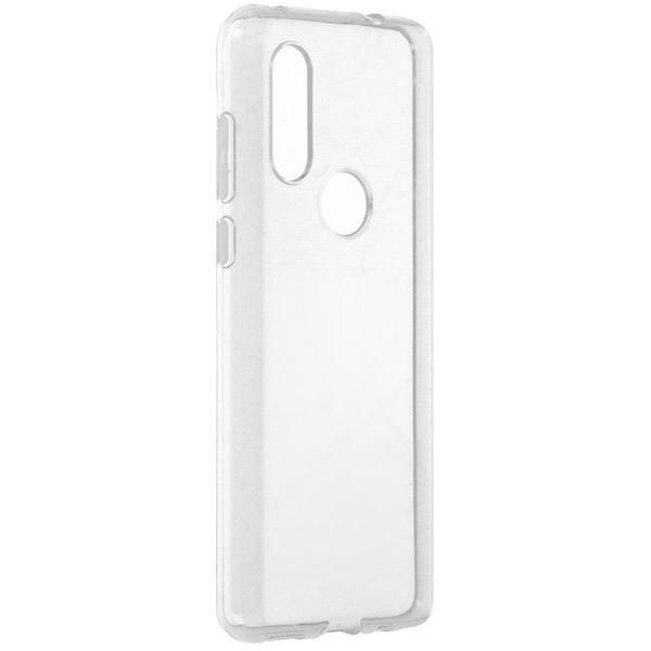 Softcase Backcover Motorola One Vision - Transparant