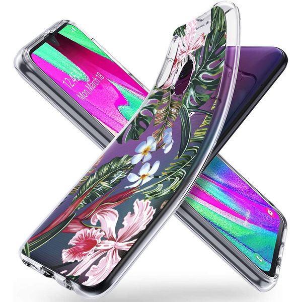 iMoshion Design hoesje Samsung Galaxy A40 - Jungle - Groen / Roze