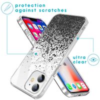 iMoshion Design hoesje iPhone 12 Mini - Spetters - Zwart