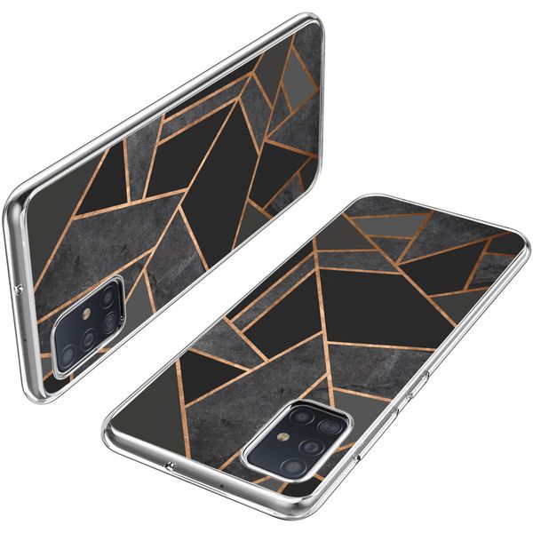 iMoshion Design hoesje Samsung Galaxy A51 - Grafisch Koper / Zwart