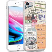 iMoshion Design hoesje iPhone SE (2022 / 2020) / 8 / 7  - Reizen - Multicolor