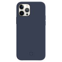 Valenta Luxe Leather Backcover iPhone 12 (Pro) - Donkerblauw