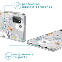 iMoshion Design hoesje Samsung Galaxy A41 - Bloem - Wit