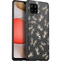 iMoshion Design hoesje Samsung Galaxy A42 - Vlinder - Zwart / Wit