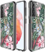 iMoshion Design hoesje Samsung Galaxy S21 - Jungle - Groen / Roze