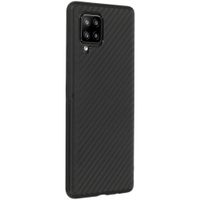 Carbon Softcase Backcover Samsung Galaxy A42 - Zwart