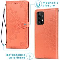 iMoshion Mandala Bookcase Samsung Galaxy A52(s) (5G/4G) - Oranje