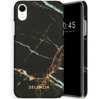 Selencia Maya Fashion Backcover iPhone Xr - Marble Black