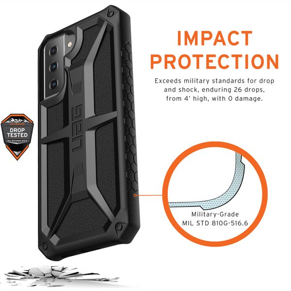 UAG Monarch Backcover Samsung Galaxy S21 - Zwart