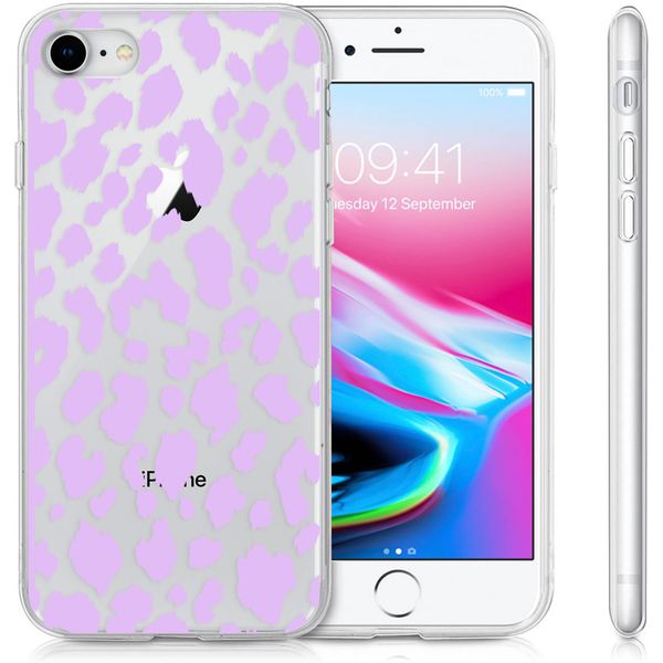 iMoshion Design hoesje iPhone SE (2022 / 2020) / 8 / 7 / 6s - Luipaard