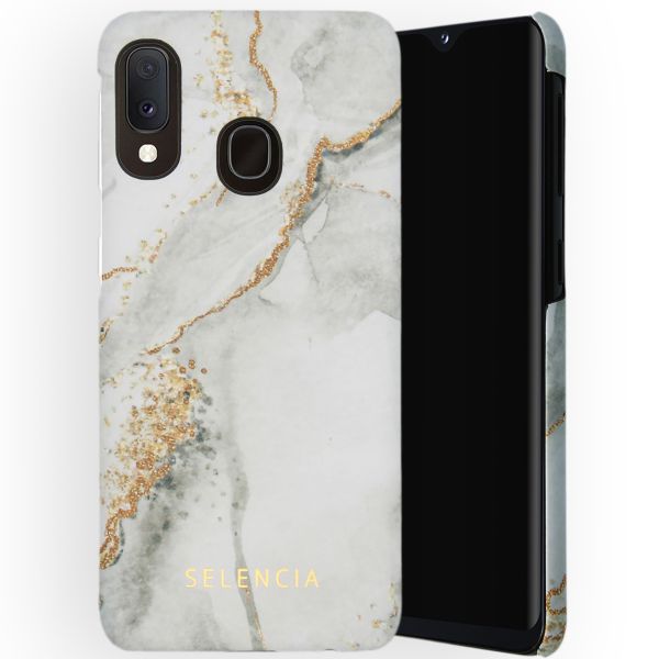 Selencia Maya Fashion Backcover Samsung Galaxy A20e - Marble Stone