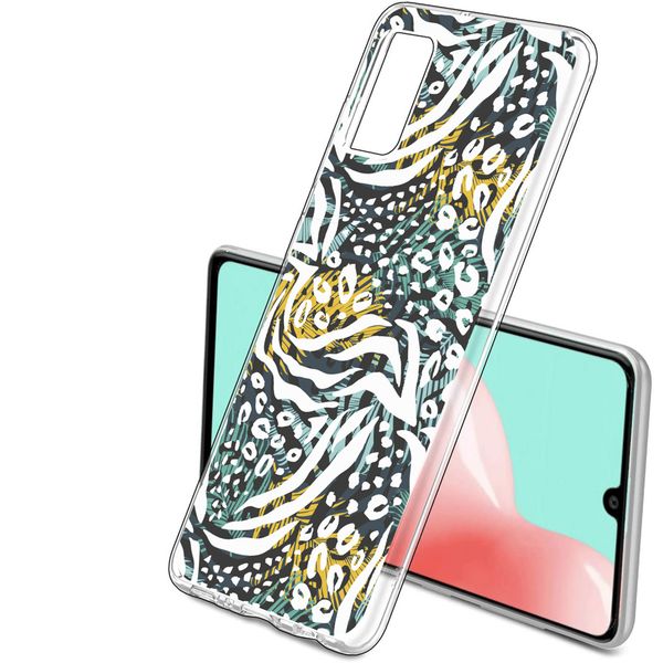 iMoshion Design hoesje Galaxy A41 - Jungle - Wit / Zwart / Groen