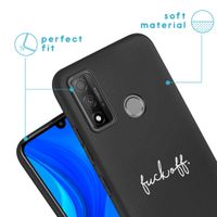 iMoshion Design hoesje Huawei P Smart (2020) - Fuck Off - Zwart