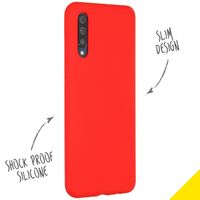 Accezz Liquid Silicone Backcover Samsung Galaxy A50 / A30s - Rood