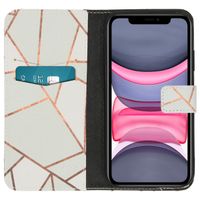 iMoshion Design Softcase Bookcase iPhone 11 - White Graphic