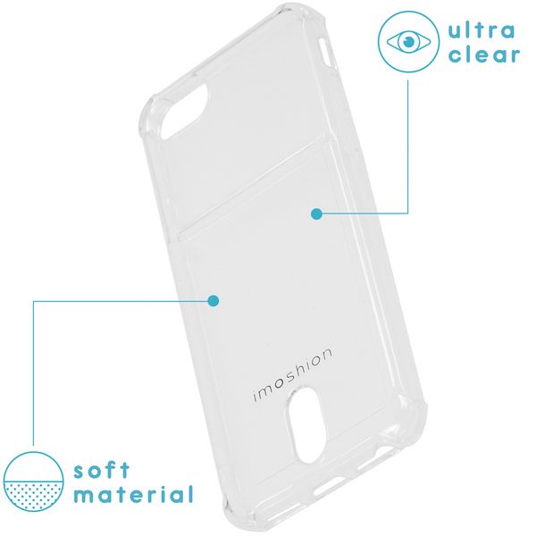 iMoshion Softcase Backcover met pashouder iPhone SE (2022 / 2020) / 8 / 7