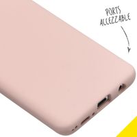 Accezz Liquid Silicone Backcover Samsung Galaxy S10 - Roze