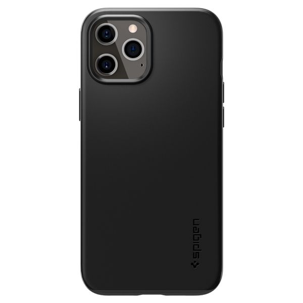 Spigen Thin Fit Air Backcover iPhone 12 Pro Max - Zwart