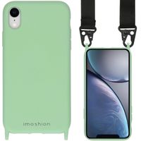 iMoshion Color Backcover met koord - Nylon Strap iPhone Xr - Groen