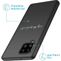 iMoshion Design hoesje Samsung Galaxy A42 - Why The Fuck Not - Zwart