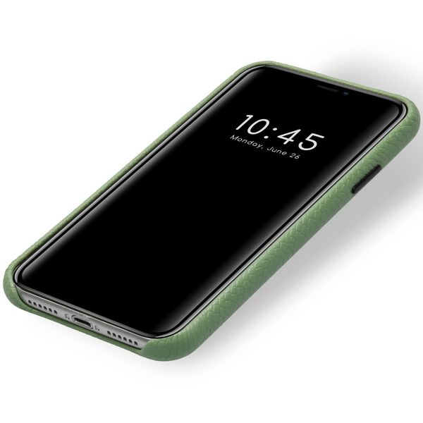 Selencia Gaia Slang Backcover iPhone 11 - Groen