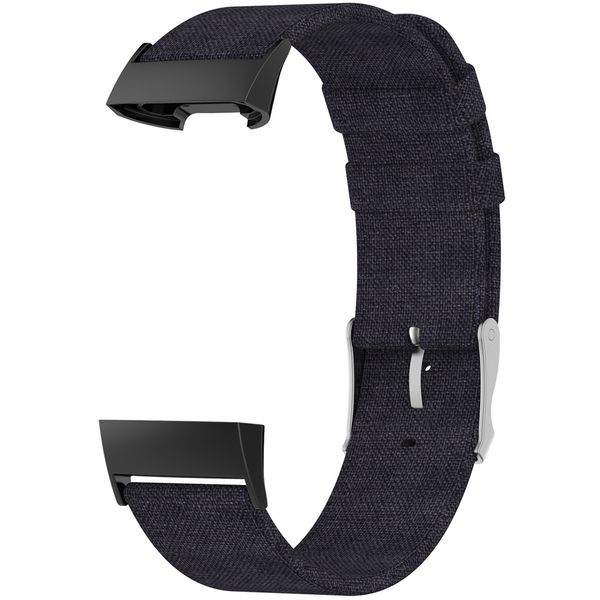 iMoshion Nylon bandje Fitbit Charge 3 / 4 - Zwart