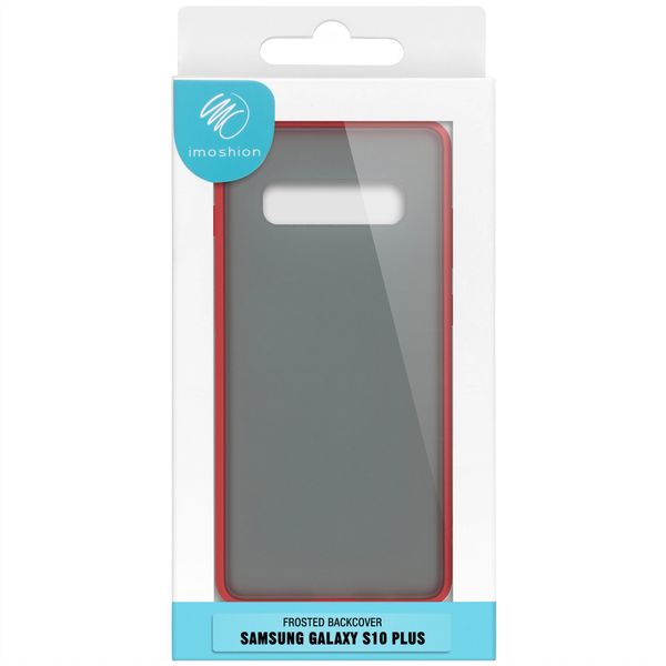 iMoshion Frosted Backcover Samsung Galaxy S10 Plus - Rood