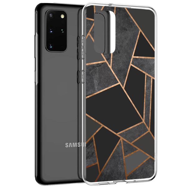 iMoshion Design hoesje Samsung Galaxy S20 Plus - Grafisch Koper / Zwart