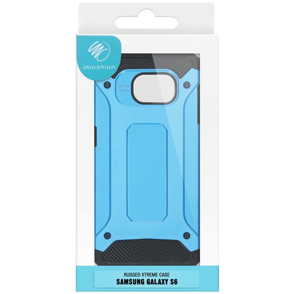 iMoshion Rugged Xtreme Backcover Samsung Galaxy S6 - Lichtblauw